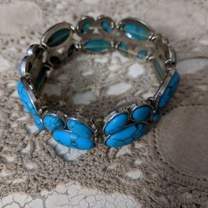 Lia Sophia Turquoise Stretch Bracelet